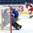 SPISSKA NOVA VES, SLOVAKIA - APRIL 15: The Czech Republic's Martin Necas #18 lets a shot go towards Sweden's Adam Ahman #30 during preliminary round action at the 2017 IIHF Ice Hockey U18 World Championship. (Photo by Steve Kingsman/HHOF-IIHF Images)

